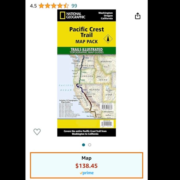 Pacific Crest Trail Complete Map set PCT - Picture 2 of 2